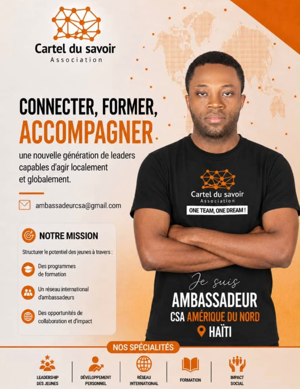 Affiche Ambassadeur CSA Amérique du Nord — Haïti